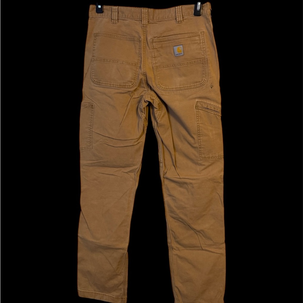 Carhartt Men's Relaxed Straight Rugged Flex Double-Front Denim Dungaree 32 x 34